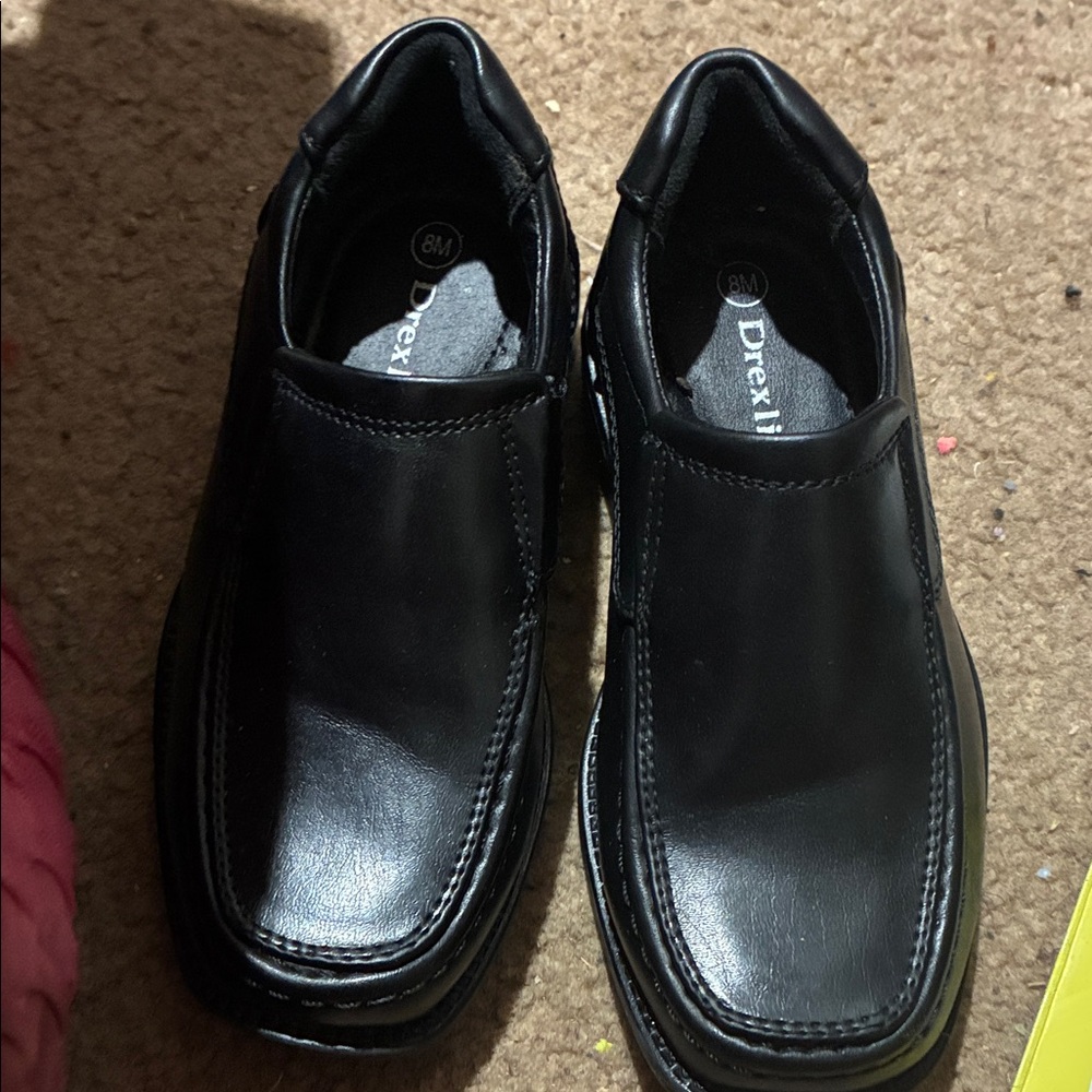 Drexlite kids Classic Black Slip-On Loafers
